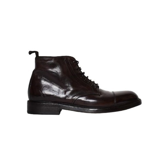 Green George Brown High Tied Ankle Boot - NWT
